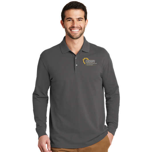 K8000LS  Port Authority® EZCotton® Long Sleeve Polo